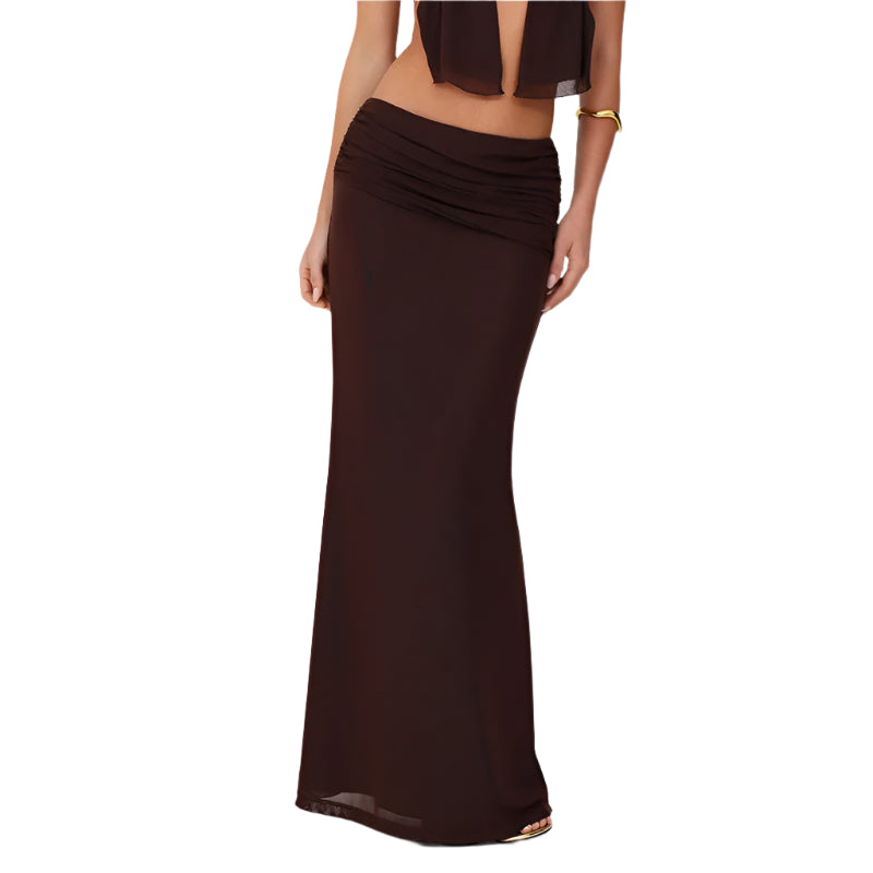Graziella - Sexy crop top and long skirt set