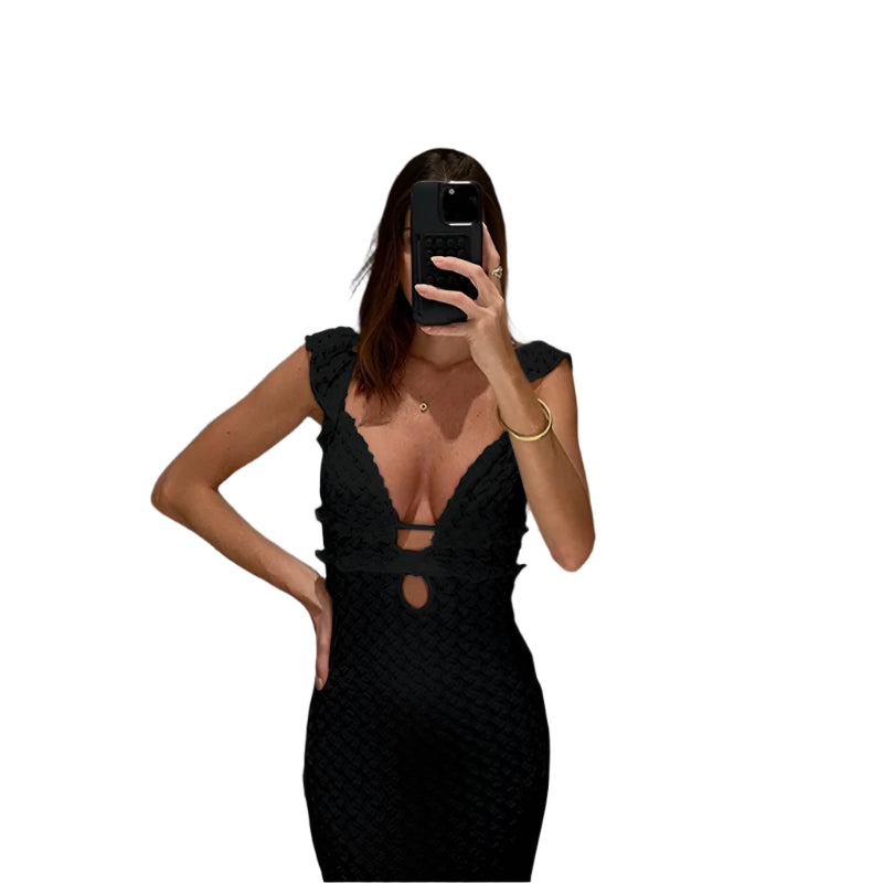 Mila Rose - Novelty Cutout Bodycon Dress