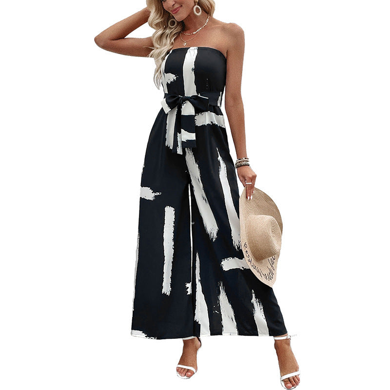 カトレア - ストラップレス ワイドレッグ ジャンプスーツ