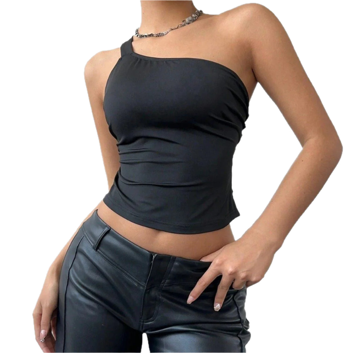 アイラ - アシンメトリーネックラインのタンクトップ