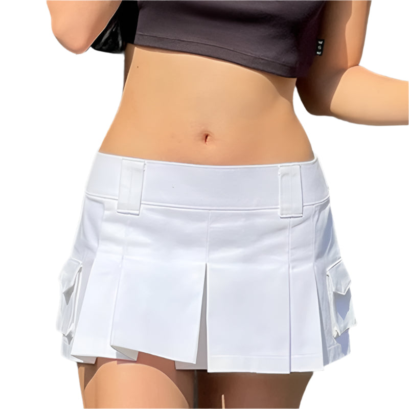 プリシラ - 実用的なサイドポケット付きミニスカート