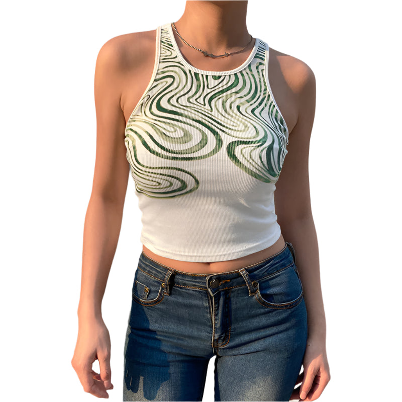 Tara - Unique wave patterned top