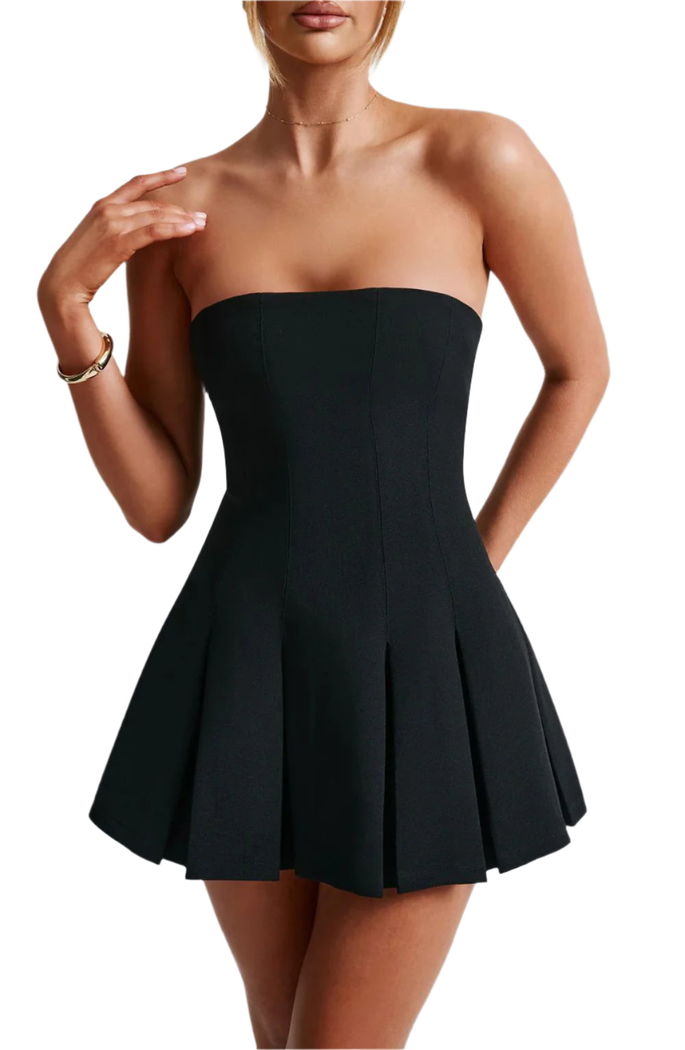 Taina - Strapless A-Line Mini Dress