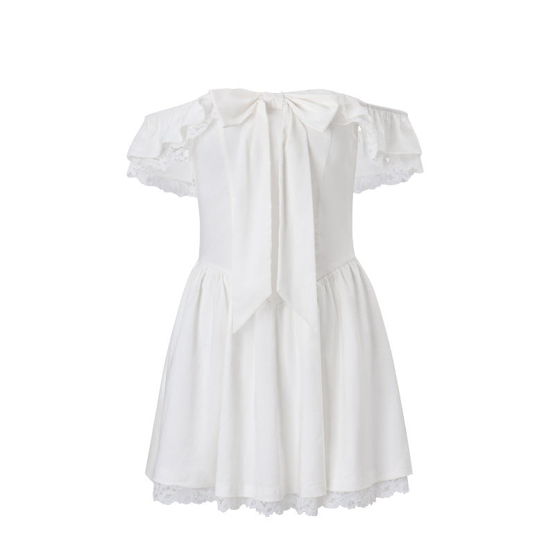 Gabriella - Elegant off-the-shoulder ribbon summer dress