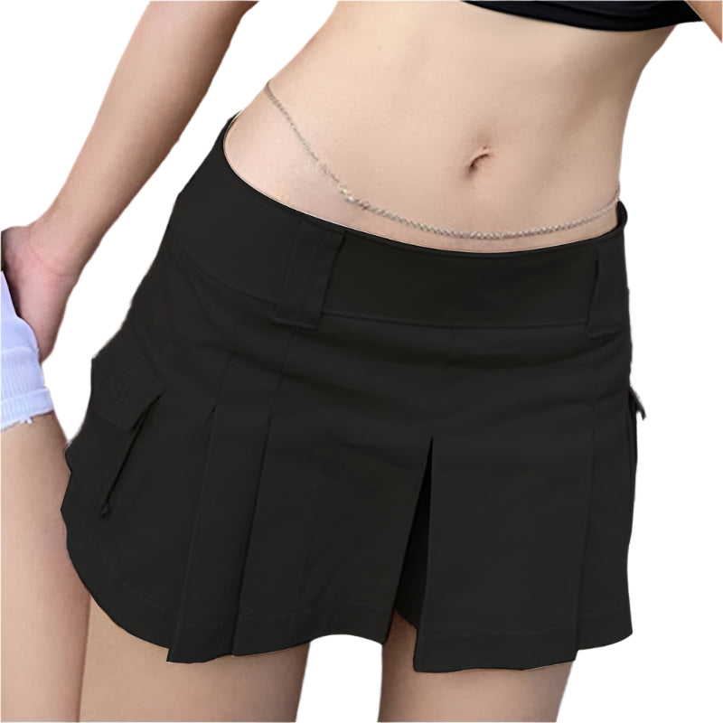 プリシラ - 実用的なサイドポケット付きミニスカート