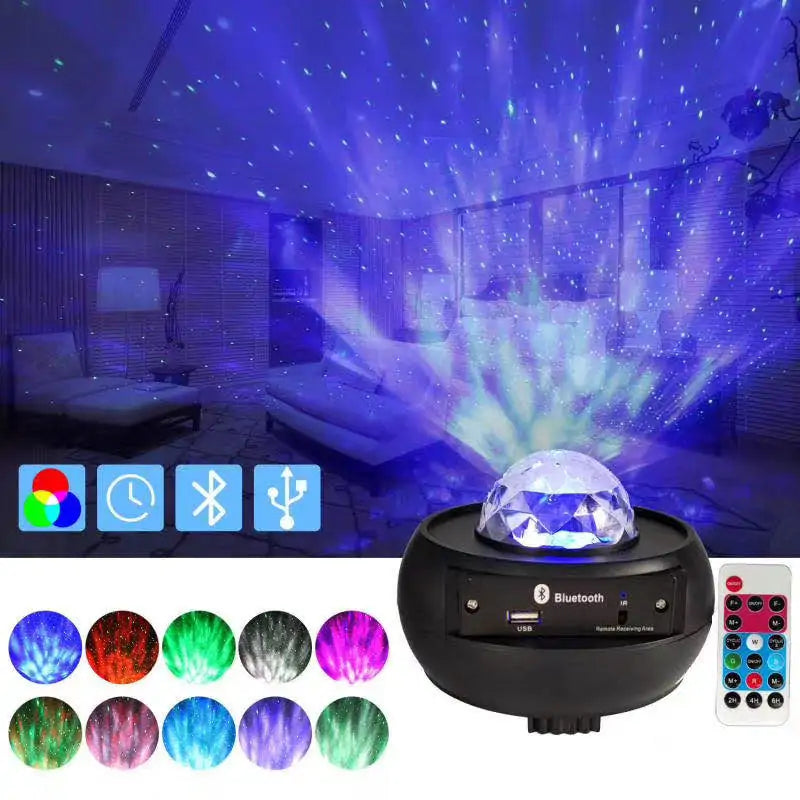 Galaxy LED Speaker Projector Light
