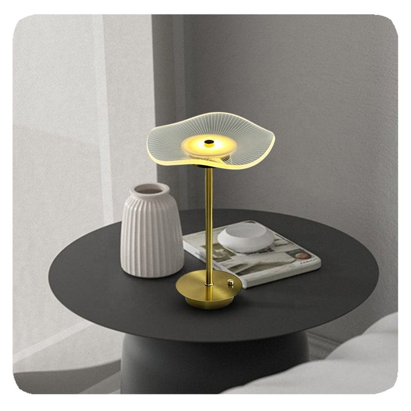 Modern LED table lamp with adjustable decor glow function