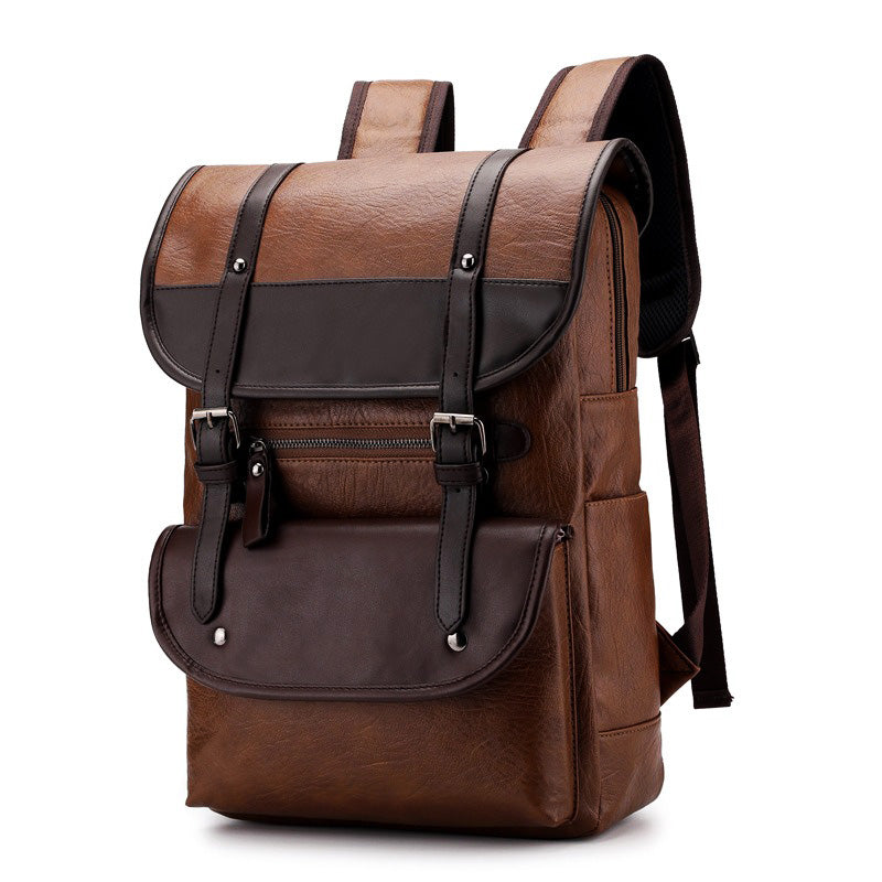 David - Vintage Backpack with Buckle Closure