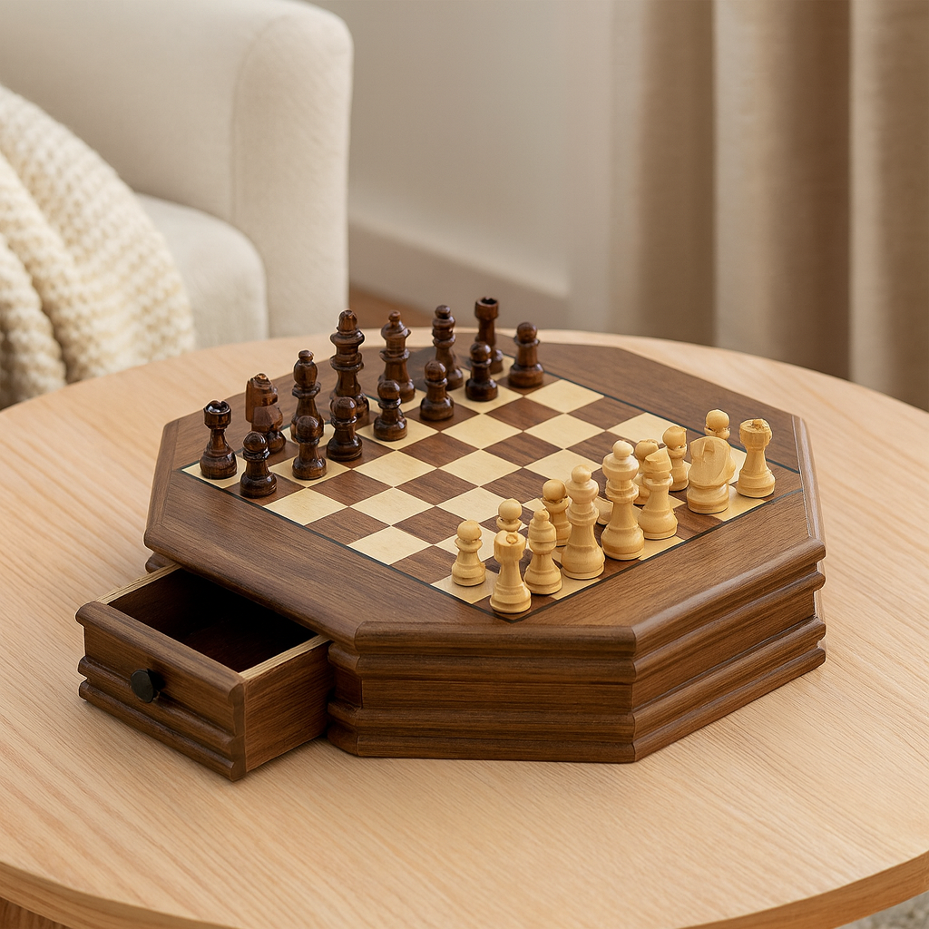 Octavault | An elegant chessboard perfect for storage