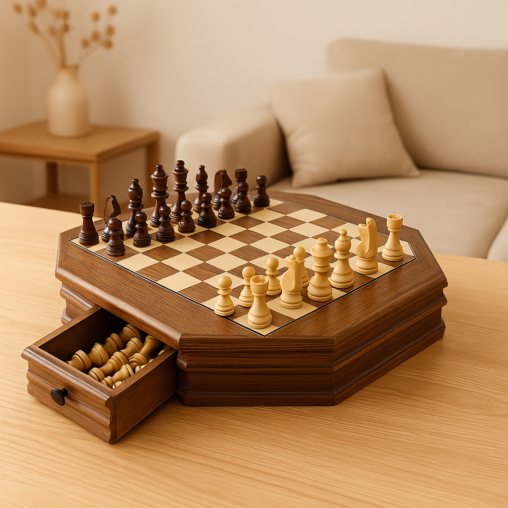 Octavault | An elegant chessboard perfect for storage