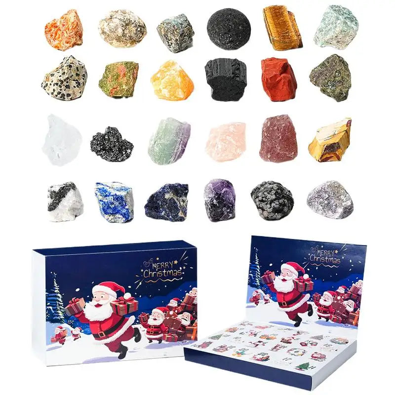 鉱石クリスマスアドベントカレンダー – 24日間の石コレクション