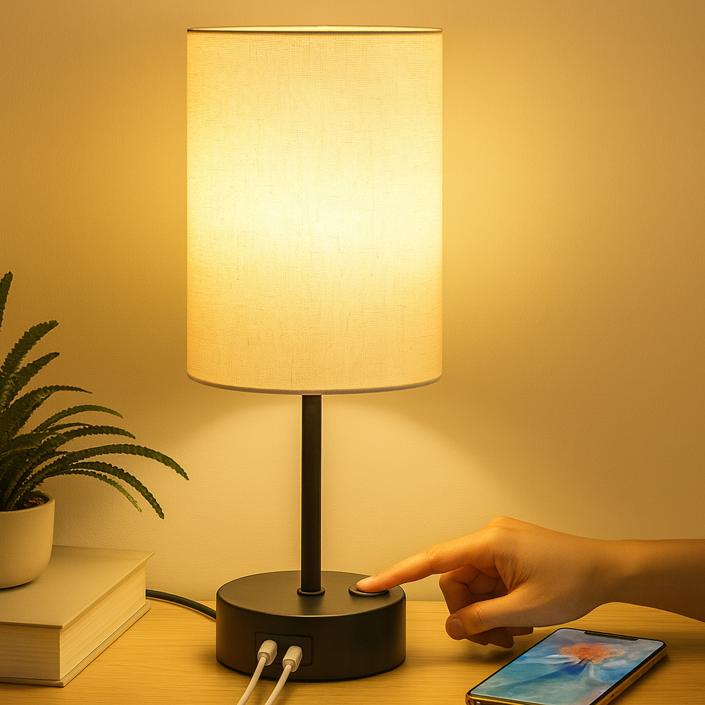 Oren | USB Rechargeable Touch Dimmable Bedside Lamp