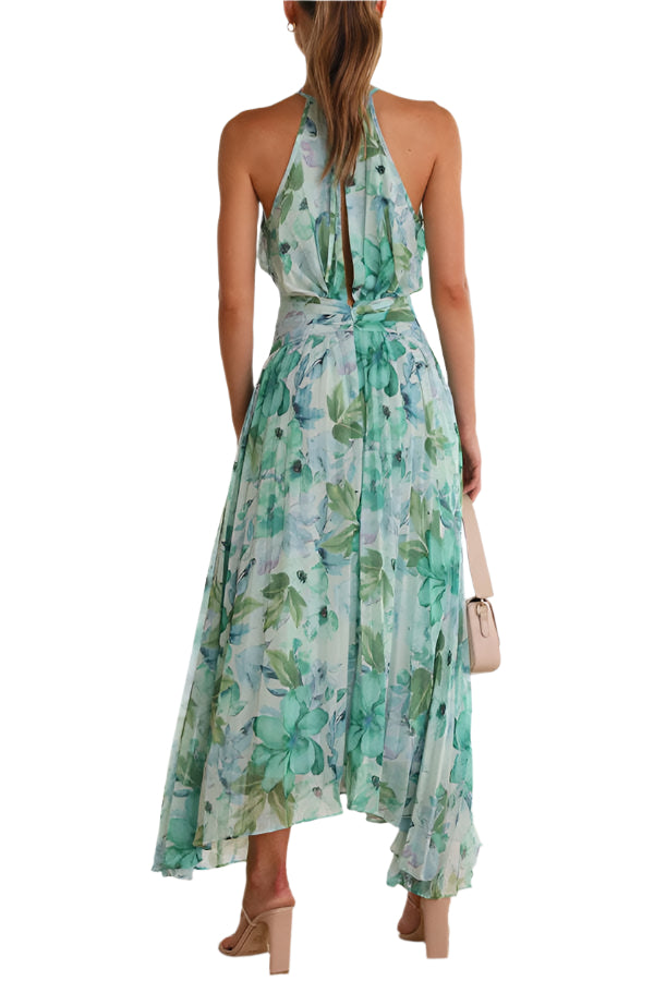 Sylvie - Modern Halter Maxi Dress