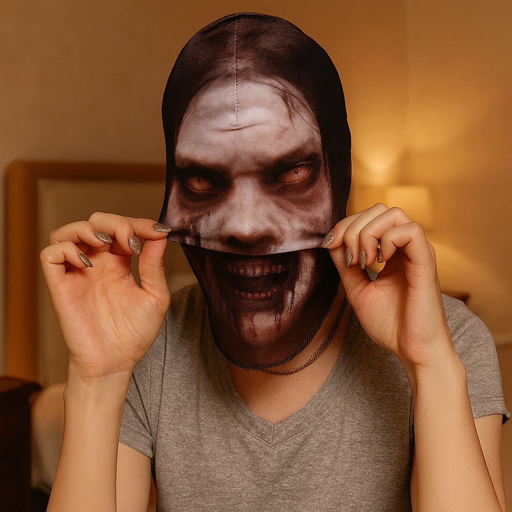 ファントムベールホラーマスク – 洗えるメッシュマスク(ハロウィン・コスプレ用)