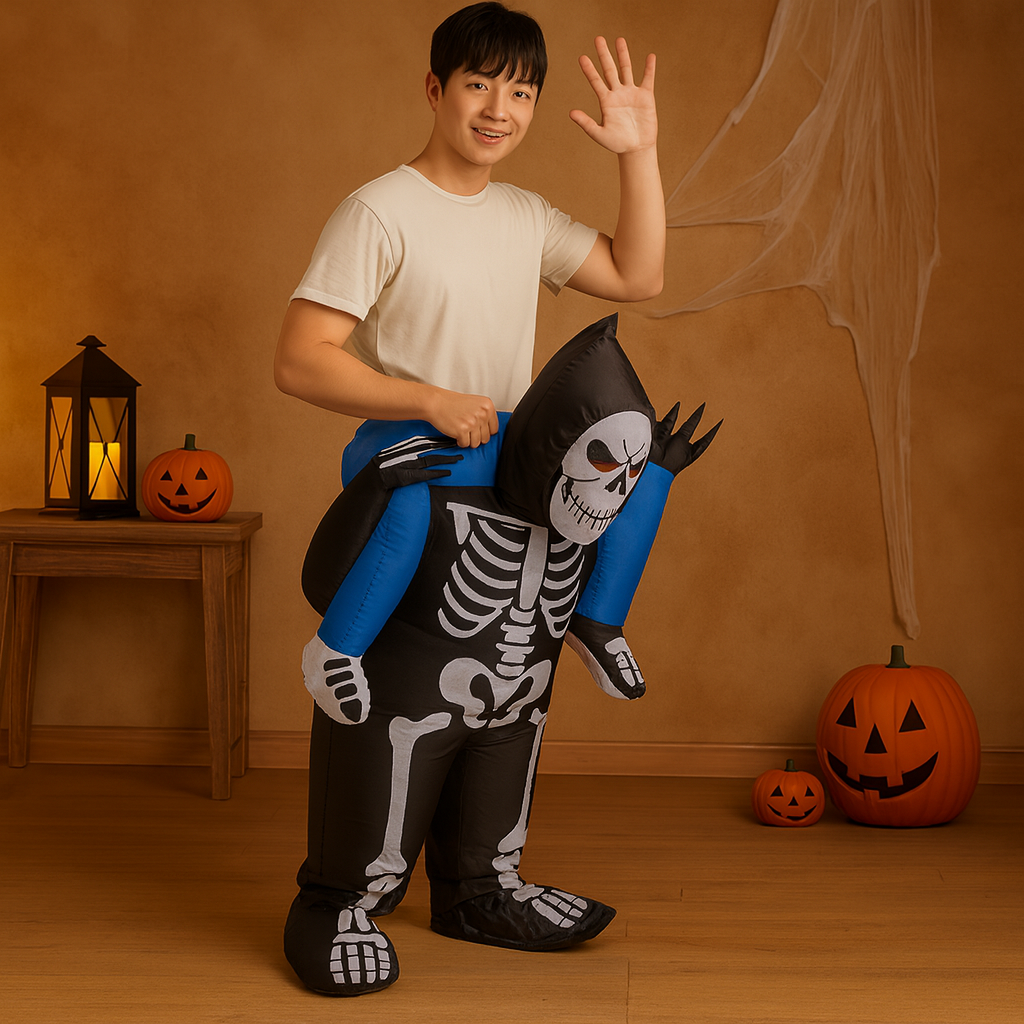 ファントムX | ハロウィンパーティーに最適なインフレータブルスケルトンコスチューム