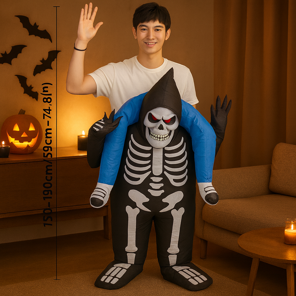 ファントムX | ハロウィンパーティーに最適なインフレータブルスケルトンコスチューム