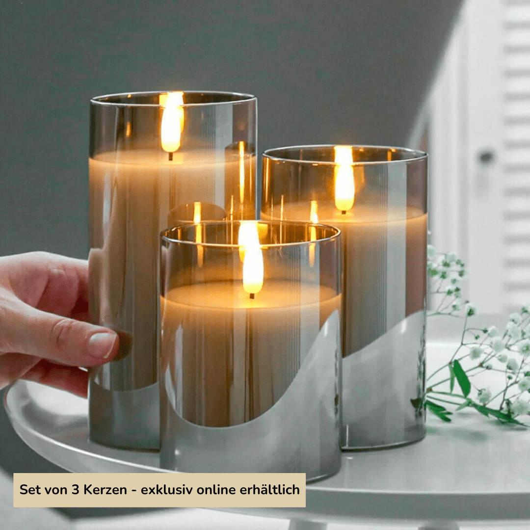 Amberlite Glass Scented Candle | 1 + 2 Free
