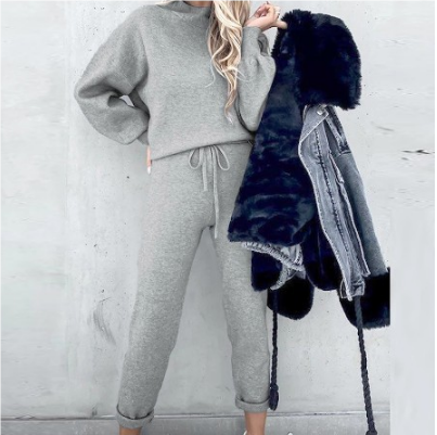 Taya Comfortable Women's Casual Jacket and Pants Set