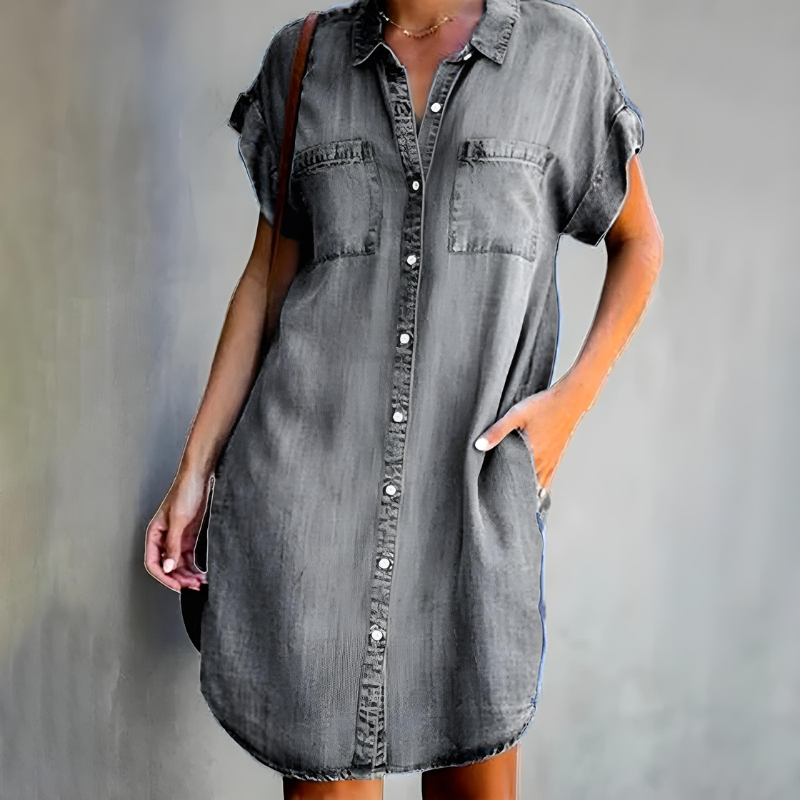 Sayaka - Timeless Denim Dress