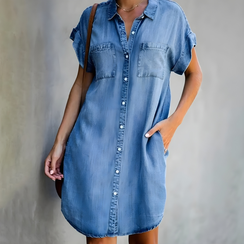 Sayaka - Timeless Denim Dress