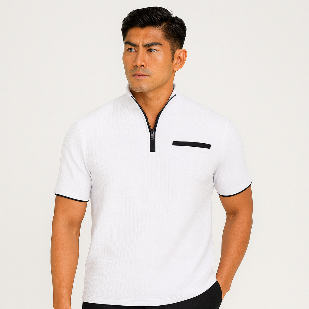 錬心|チェックポロシャツ