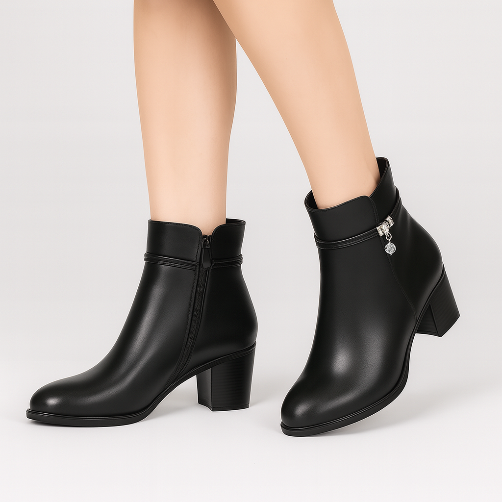 Rosemary | Elegant lined ankle boots perfect for winter
