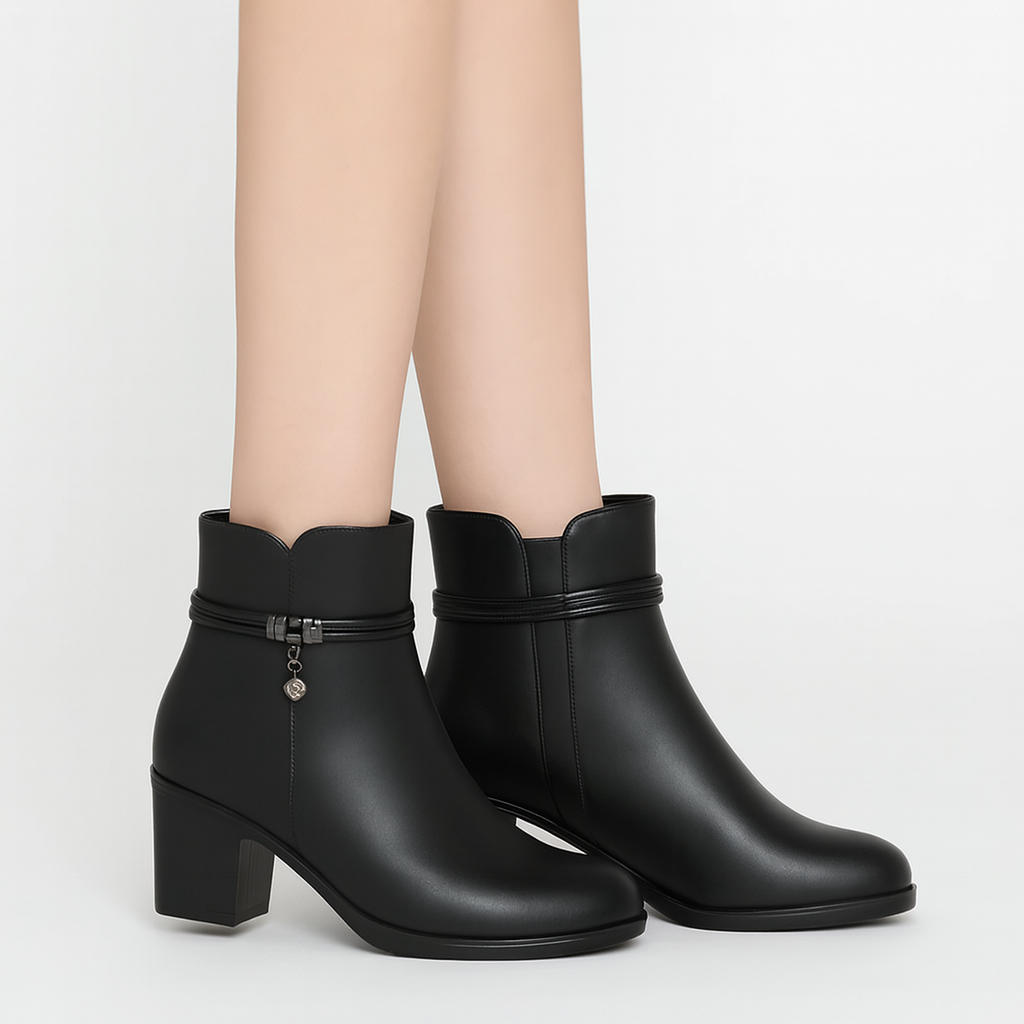 Rosemary | Elegant lined ankle boots perfect for winter