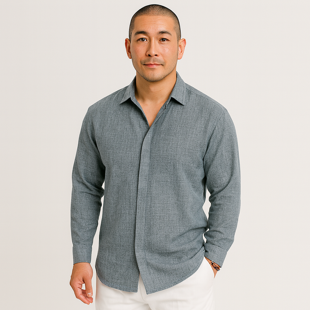 ロス - アムステルダム 長袖リネンシャツ