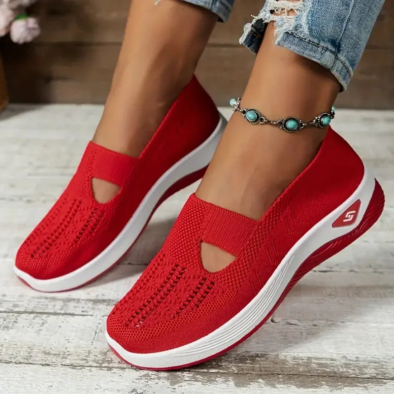 Women's lace-up orthopedic soft-soled shoes