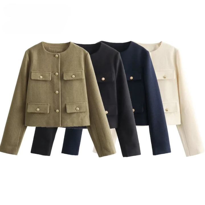 Janelle – Vintage Cropped Jacket