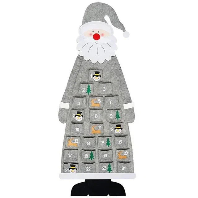 フェルト製アドベントカレンダー生地 クリスマスペンダント サンタクロースオーナメント