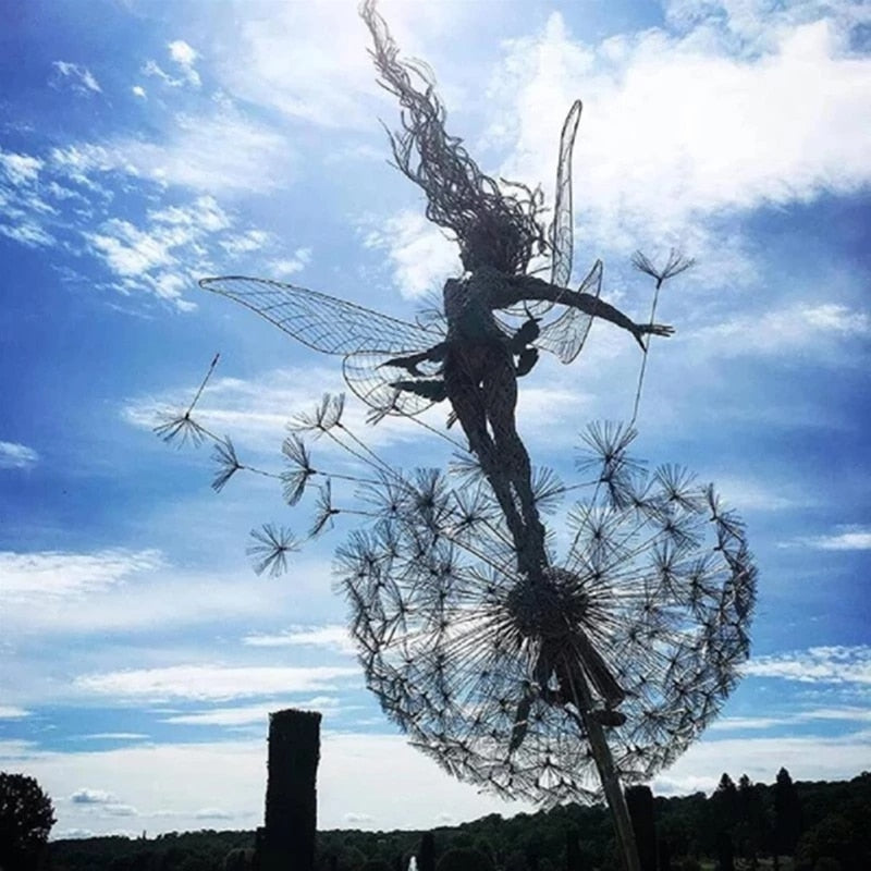 Milk Thread Fairy Art Sculpture