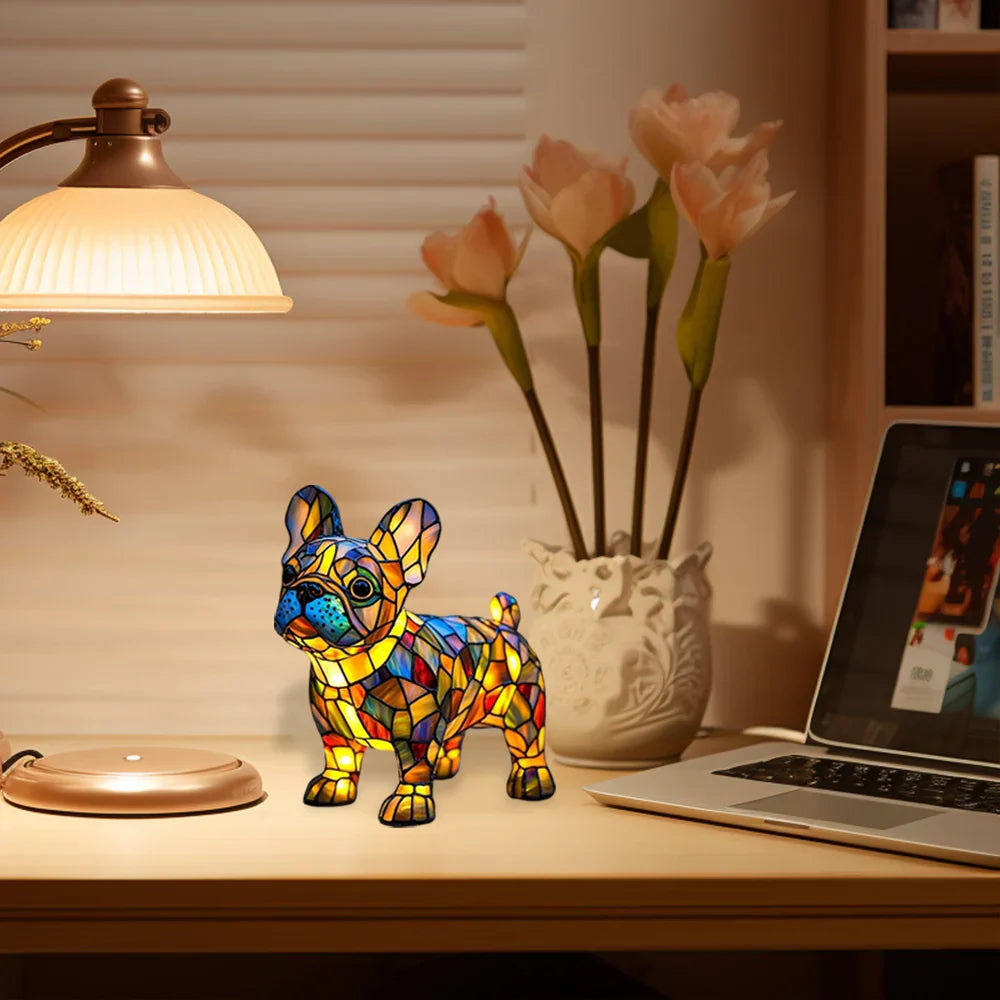 Glowing Dog - A handmade lamp that will brighten your heart