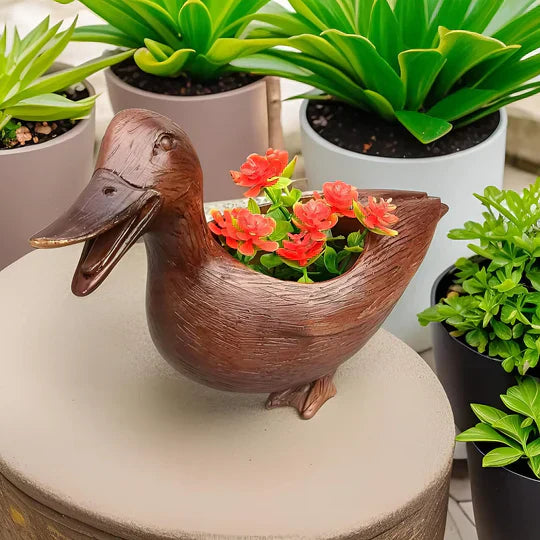 ダックリングブルーム– 楽しいアヒル型の植木鉢