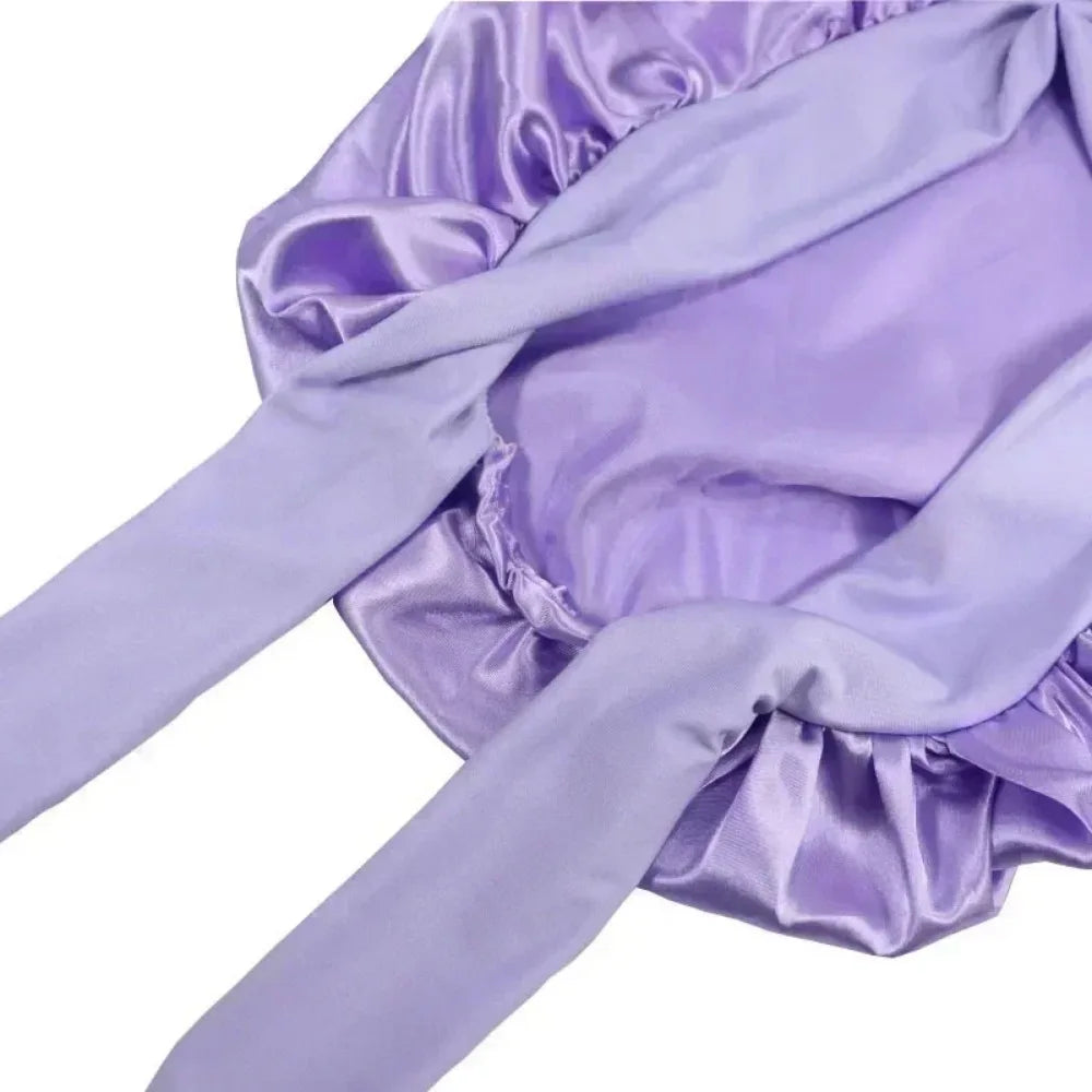 Waterproof Adjustable Satin Sleepwear Hair Cap
