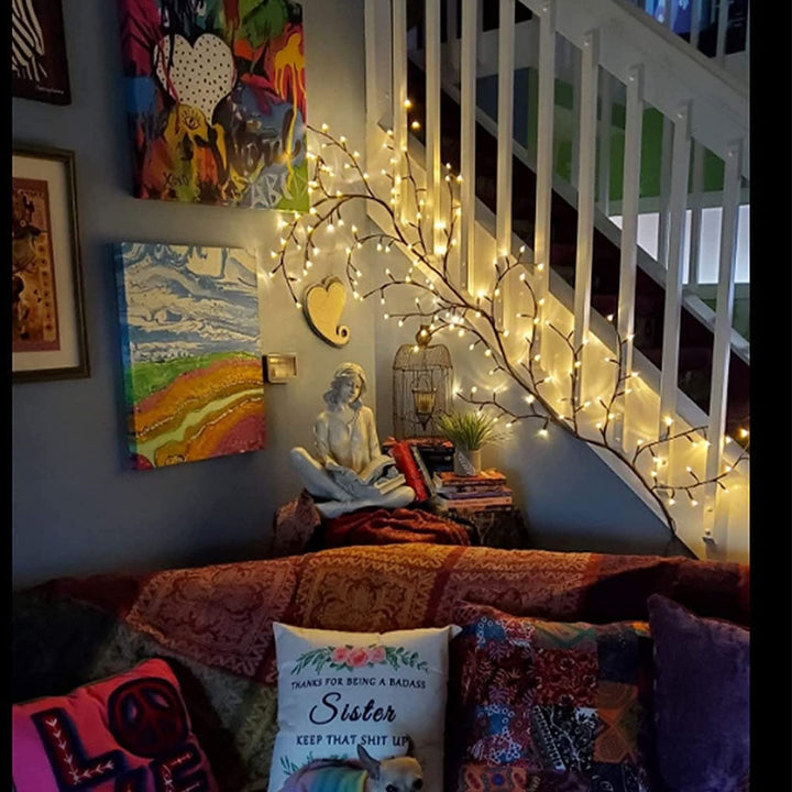 Twilight Wig - Unique flexible willow twig shaped light garland