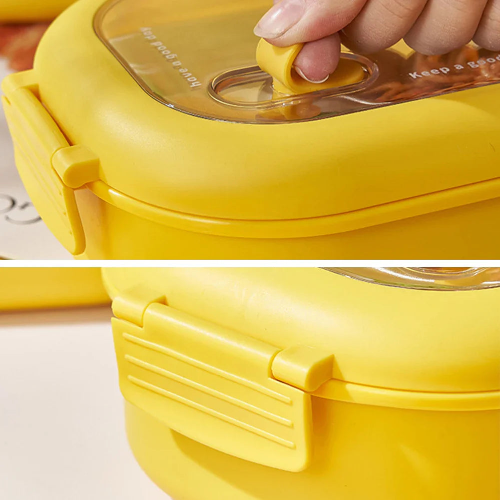 Cute lunch box for kids' school, airtight portable food container