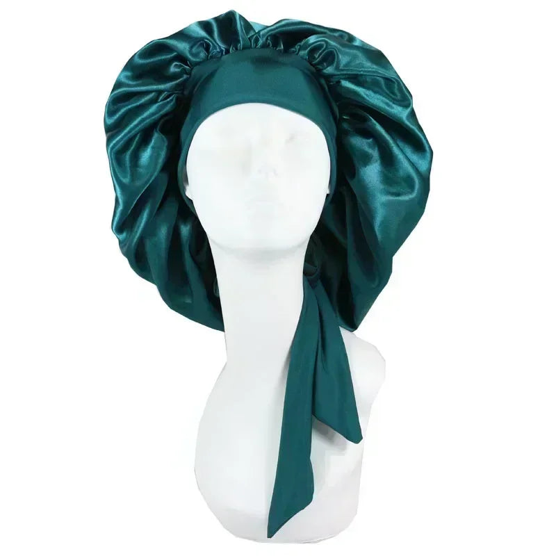 Waterproof Adjustable Satin Sleepwear Hair Cap