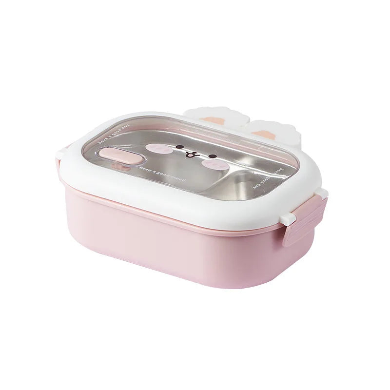 Cute stainless steel insulated lunch box