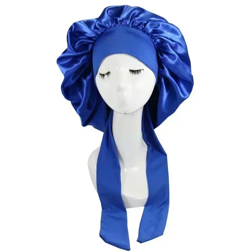 Waterproof Adjustable Satin Sleepwear Hair Cap
