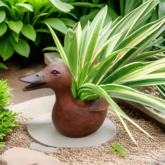 ダックリングブルーム– 楽しいアヒル型の植木鉢