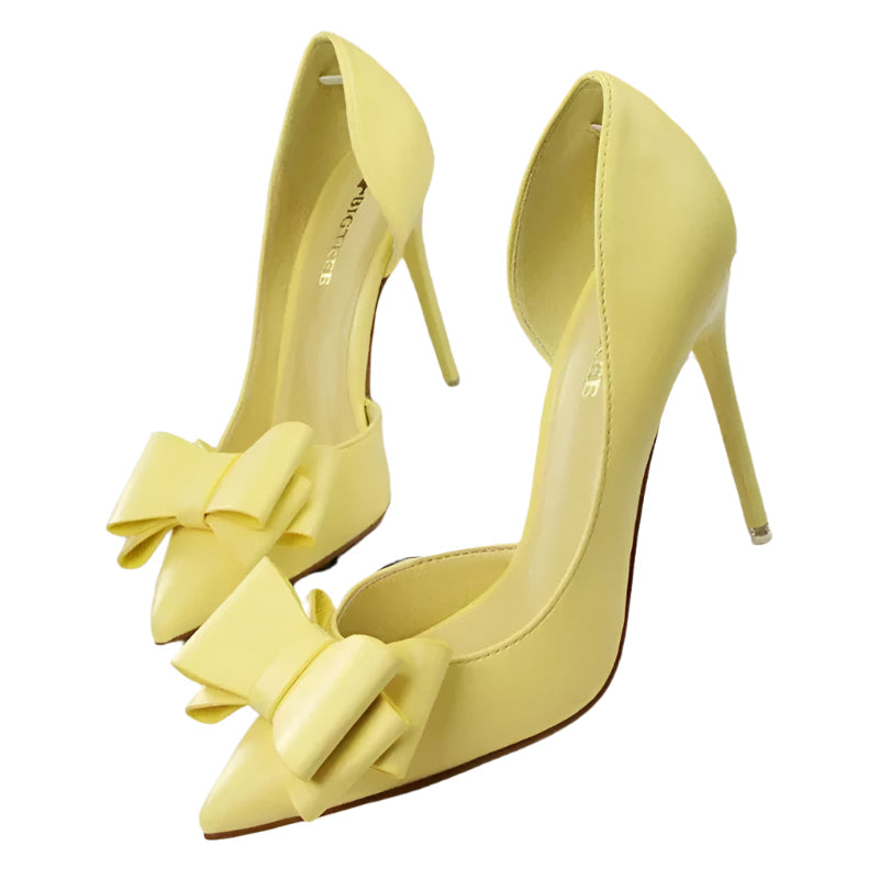 Natalia – Elegant high heel pumps with ribbon