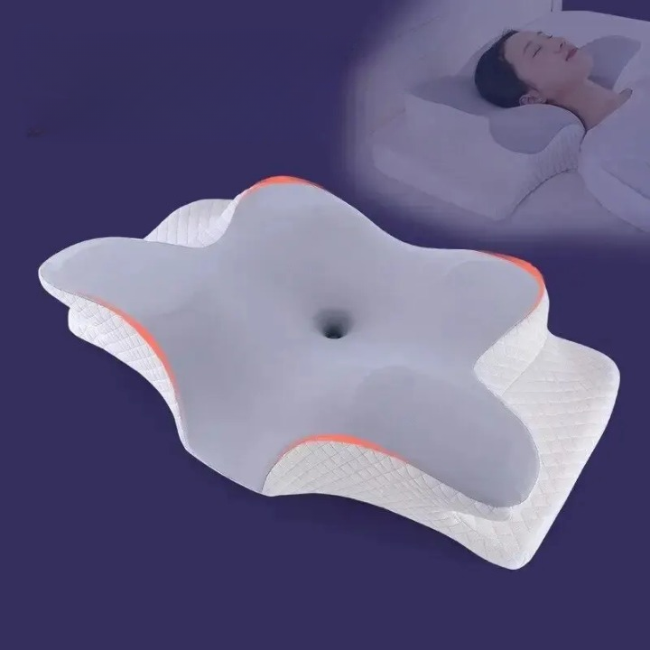 Butterfly-shaped memory foam pillow