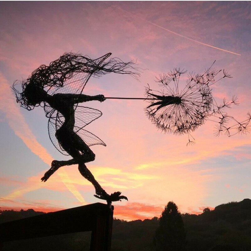 Milk Thread Fairy Art Sculpture
