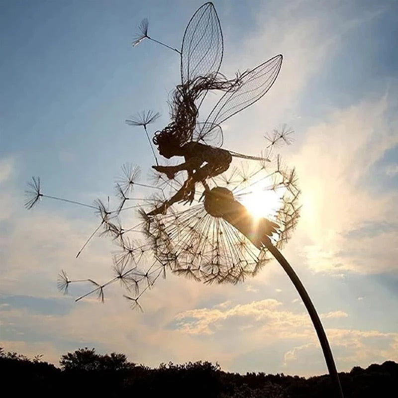 Milk Thread Fairy Art Sculpture