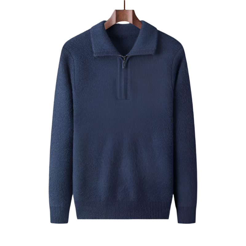 Sebastian soft men's sweater with zipper