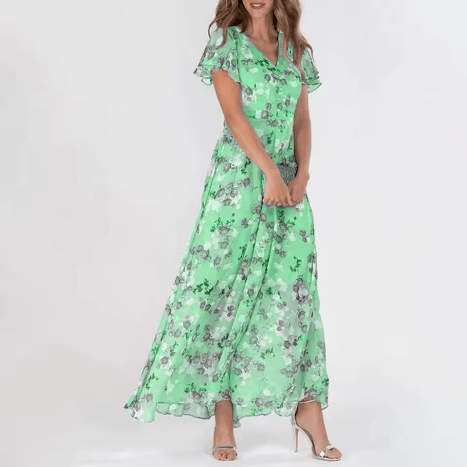 Jade colorful and elegant dress