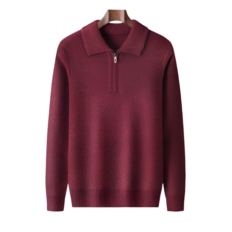 Sebastian soft men's sweater with zipper