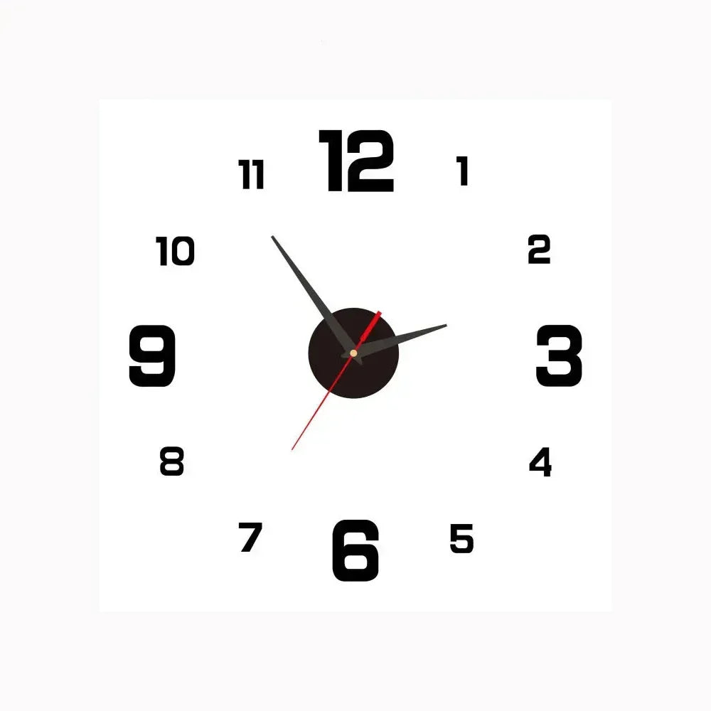 Silent Time - Classic Style Digital Wall Clock