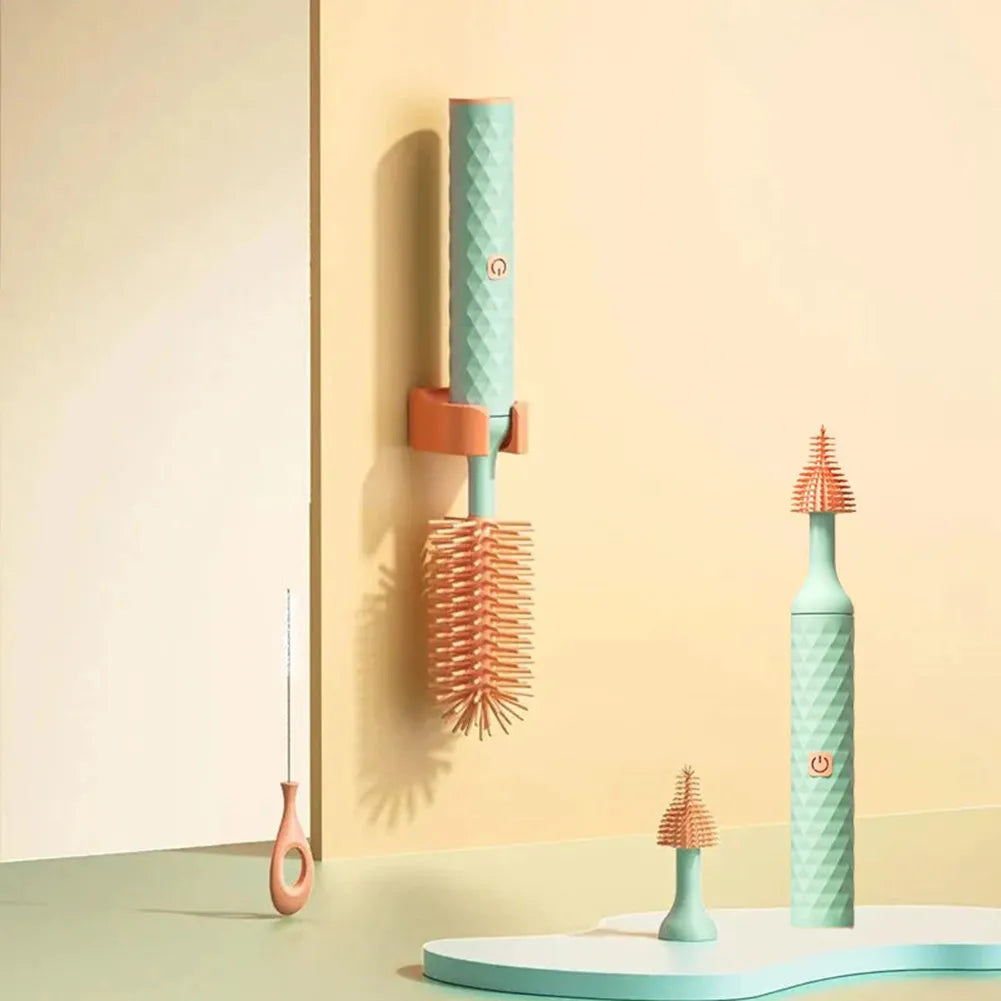 SpinClean Electric Rotating Bottle Brush